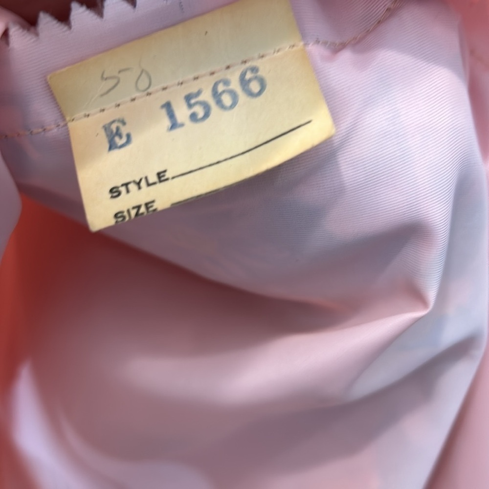1970s Vintage Pink Sheer Organza Watercolor Floral Princess Gown women’s size 14 - Picture 9 of 14